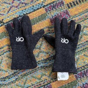 Outdoor Research Kids Wool Gloves - Size 4, black